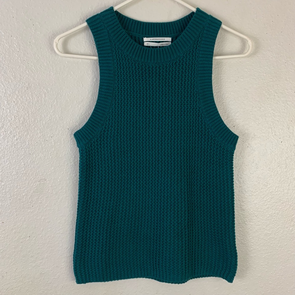 Anthropologie knit textured tank top women’s Size XSmall - Picture 5 of 12